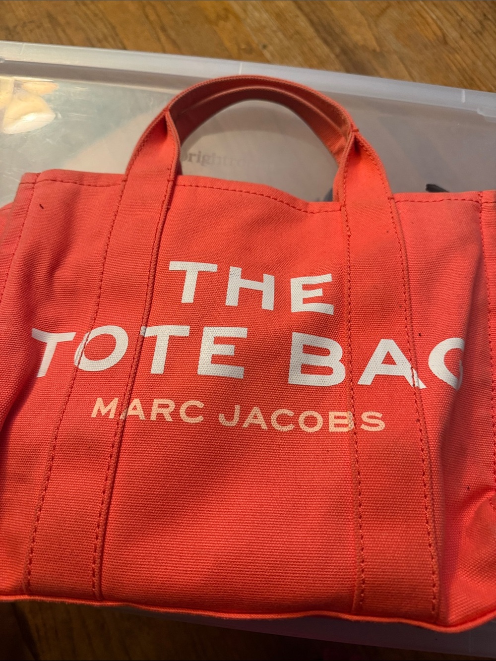 Marc Jacobs Coral/orange Tote Bag medium size used